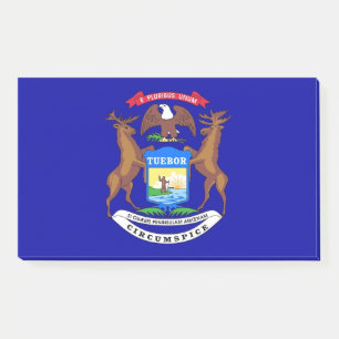 Notities met vlag van Michigan, Verenigde Staten Post-it® Notes