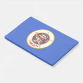 Notities met vlag van Minnesota, Verenigde Staten Post-it® Notes (Schuin)