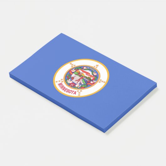 Notities met vlag van Minnesota, Verenigde Staten Post-it® Notes (Schuin)