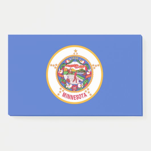 Notities met vlag van Minnesota, Verenigde Staten Post-it® Notes (Voorkant)