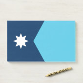 Notities met vlag van Minnesota, VS Post-it® Notes (Op bureau)