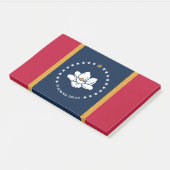Notities met vlag van Mississippi State, VS Post-it® Notes (Schuin)