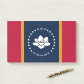 Notities met vlag van Mississippi State, VS Post-it® Notes (Op bureau)