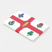 Notities met vlag van Montreal, Canada Post-it® Notes (Schuin)