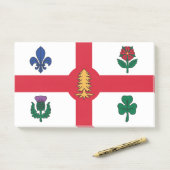 Notities met vlag van Montreal, Canada Post-it® Notes (Op bureau)