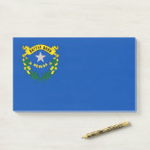 Notities met vlag van Nevada, Verenigde Staten Post-it® Notes (Op bureau)