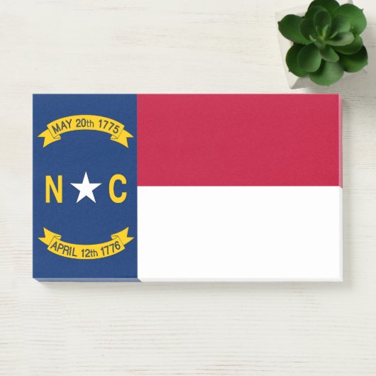 Notities met vlag van North Carolina, Verenigde St Post-it® Notes (Kantoor)