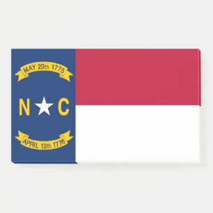 Notities met vlag van North Carolina, Verenigde St Post-it® Notes