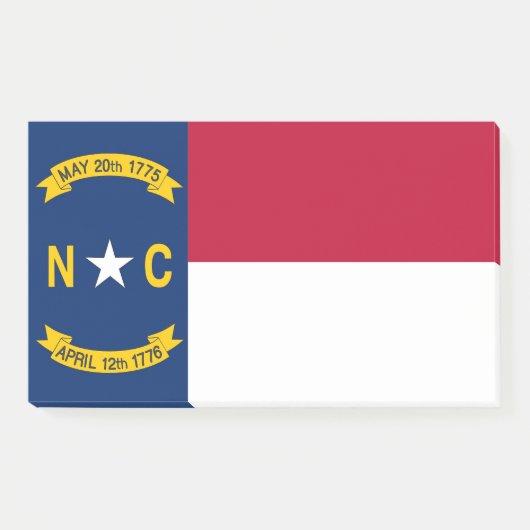 Notities met vlag van North Carolina, Verenigde St Post-it® Notes (Voorkant)