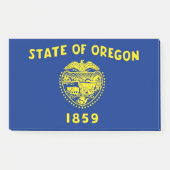 Notities met vlag van Oregon State, Verenigde Stat Post-it® Notes (Voorkant)