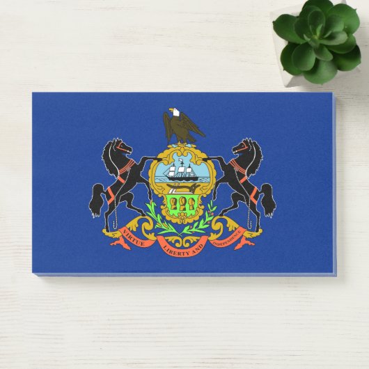 Notities met vlag van Pennsylvania State, Verenigd Post-it® Notes (Kantoor)