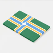Notities met vlag van Portland City, Verenigde Sta Post-it® Notes (Schuin)