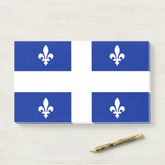 Notities met vlag van Quebec, Canada Post-it® Notes (Op bureau)