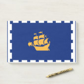 Notities met vlag van Quebec Stad, Canada Post-it® Notes (Op bureau)