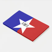 Notities met vlag van San Antonio, VS Post-it® Notes (Schuin)