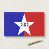 Notities met vlag van San Antonio, VS Post-it® Notes (Op bureau)