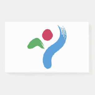 Notities met vlag van Seoul, Zuid-Korea Post-it® Notes