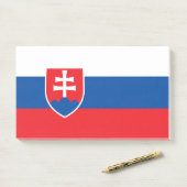 Notities met vlag van Slowakije Post-it® Notes (Op bureau)