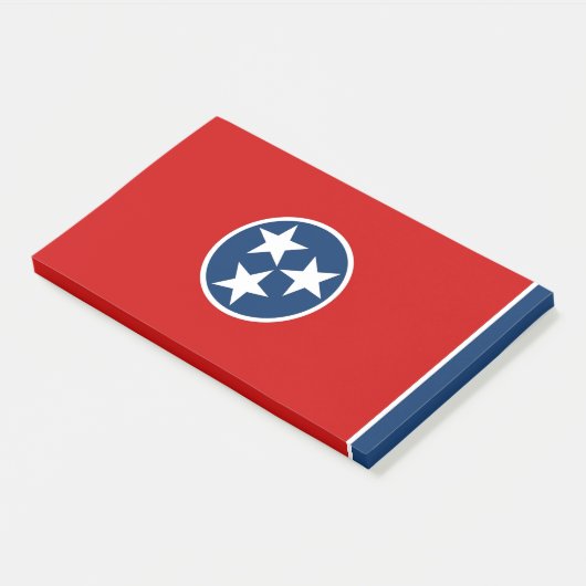 Notities met vlag van Tennessee, Verenigde Staten Post-it® Notes (Schuin)