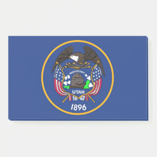 Notities met vlag van Utah, Verenigde Staten Post-it® Notes
