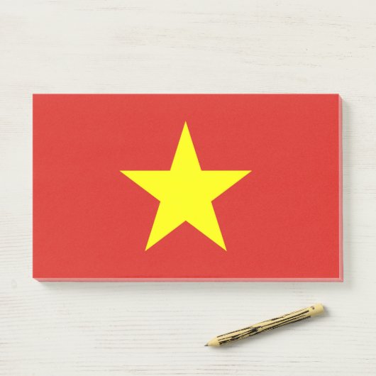 Notities met vlag van Vietnam Post-it® Notes (Op bureau)