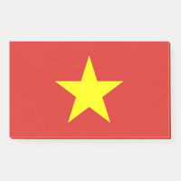 Notities met vlag van Vietnam