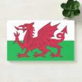 Notities met vlag van Wales, Verenigd Koninkrijk Post-it® Notes (Kantoor)