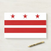 Notities met vlag van Washington DC, Verenigde Sta Post-it® Notes (Op bureau)
