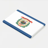 Notities met vlag van West Virginia, Verenigde Sta Post-it® Notes (Schuin)