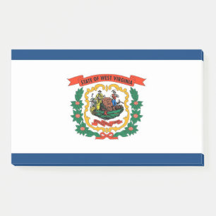 Notities met vlag van West Virginia, Verenigde Sta Post-it® Notes