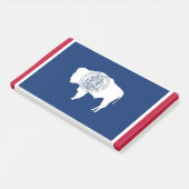 Notities met vlag van Wyoming, Verenigde Staten Post-it® Notes (Schuin)
