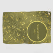 notities mooi patroon elegant golfhanddoek (Horizontaal)