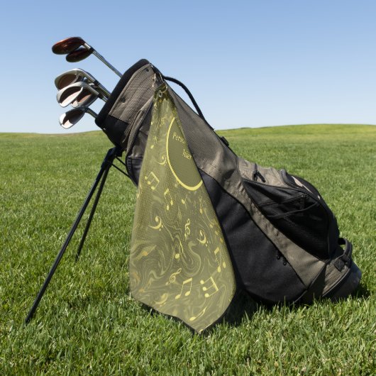 notities mooi patroon elegant golfhanddoek (Groen)