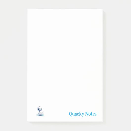 Notities Mooie Witte Eend Post-it® Notes (Voorkant)