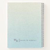 Notities & Musings Chique Script Monogram Gradiënt Notitieboek (Achterkant)