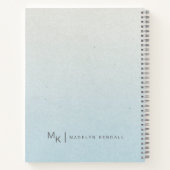 Notities & Musings Chique Script Monogram Gradiënt Notitieboek (Achterkant)