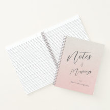 Notities & Musings Chique Script Monogram Gradient