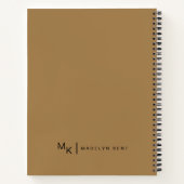 Notities & Musings Modern Script Gepersonaliseerd Notitieboek (Achterkant)