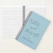 Notities & Musings Script Calligrafie gepersonalis Notitieboek (Binnen)
