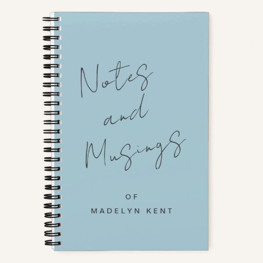 Notities & Musings Script Calligrafie gepersonalis Notitieboek (Voorkant)