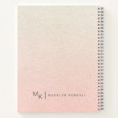 Notities & Musings Script Monogram Verloopperzik Notitieboek (Achterkant)