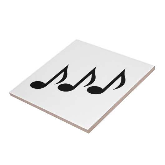 Notities muziek tegeltje (Zijkant)