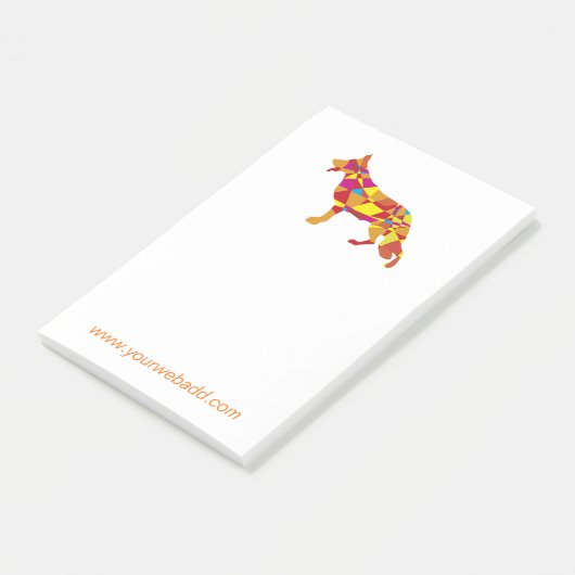 Notities over Duitse Herdershond Post-it® Notes (Schuin)