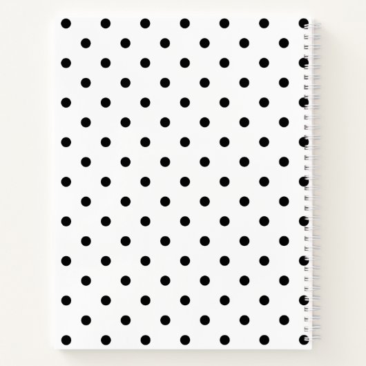 Notities - Polka Dots - Softcover Notitieboek (Achterkant)