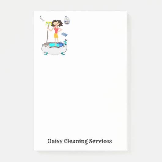 Notities Reinigingsdiensten Post it Note (Voorkant)