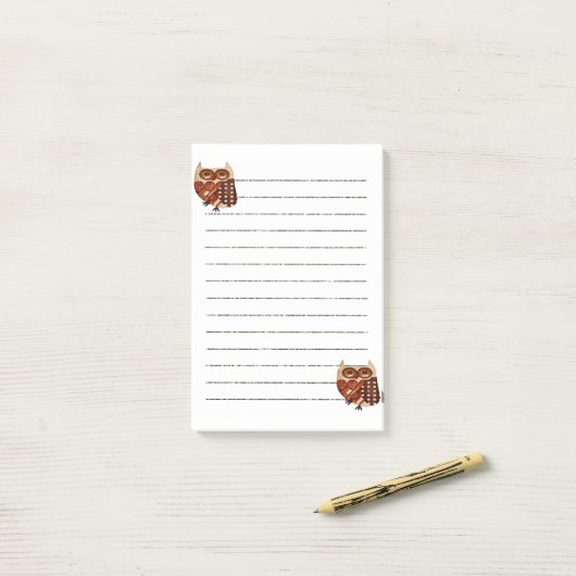 Notities Uilen Post-it® Notes (Op bureau)