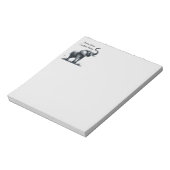 Notities uit de Waterverf olifant verhoogde trunk  Notitieblok (Linkerzijde)