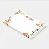 Notities uit een pizzadroom post-it® notes (Schuin)
