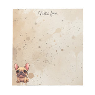 Notities van Franse Bulldog Huisdier Hond Dier Notitieblok