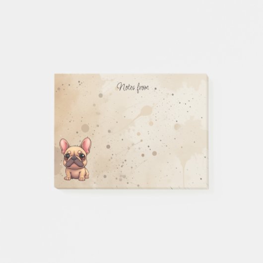 Notities van Franse Bulldog Huisdier Hond Dier Post-it® Notes (Voorkant)